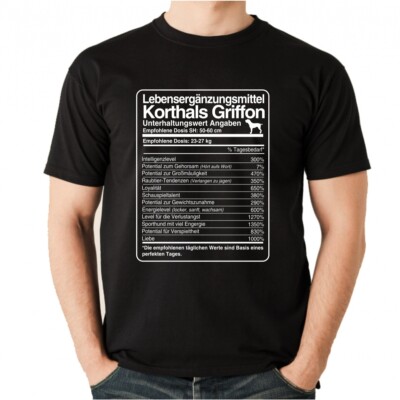 T-Shirt Unisex DOSIS KORTHALS GRIFFON Lebensergänzungsmittel Männer Hund
