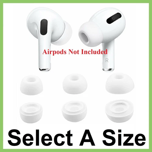 New Replacement Silicon Ear Tips Cover for Apple Airpods Pro Select Size S/M/L