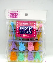 2024 new Fauorite Guiter microphone deco  food picks 10pcs for decoben lunch box