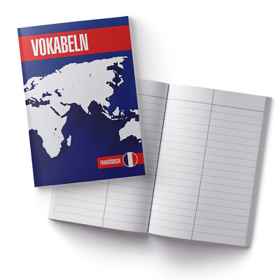 itenga Vokabelheft Französisch DIN A5 56 Seiten Naturpapier Schule neu