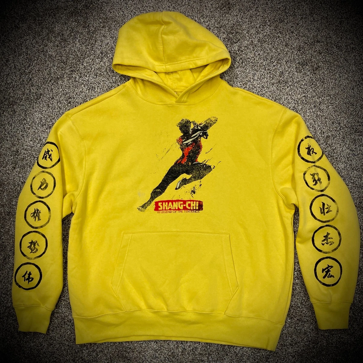 MARVEL COMICS SHANG CHI HOODIE legend of the ten rings yellow