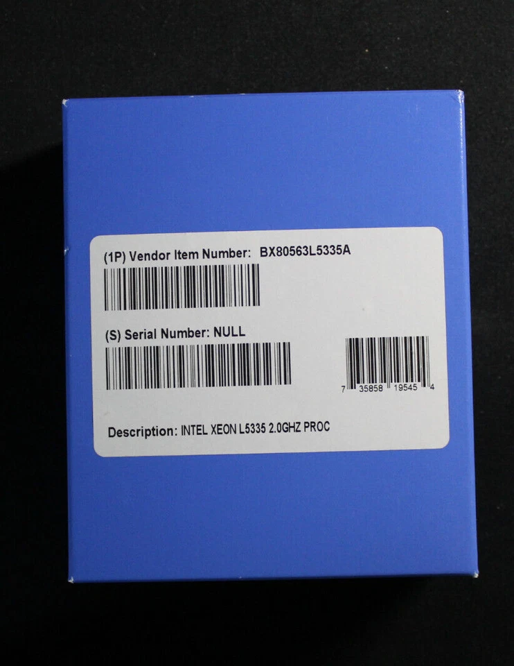 NEW AND SEALED Intel SLAEN Xeon L5335 CPU (LV) 2.0GHz 8MB 1333MHz FSB Quad-Core - Image 2 of 2