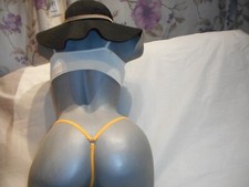 Frederick's Of Hollywood Women's Yellow Floral Panty G String Medium  Large