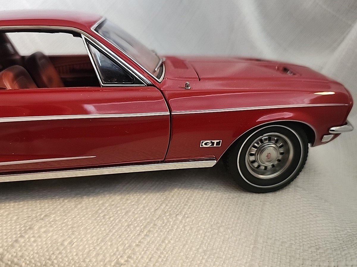 1968 Ford Mustang GT in Red by AUTOart Millennium 1 18 Scale
