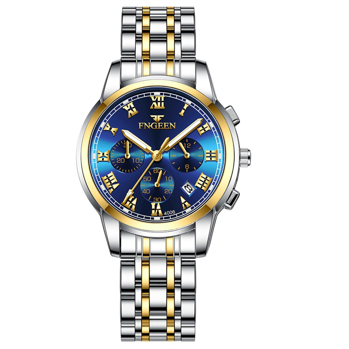 Luxury Dress Watch Women Men Stainless Steel Quartz Waterproof Luminous Date Waterproof Men Women Watch Stainless Steel Quartz Luminous  main image 4