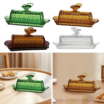 Glas Butterdose Küchenzubehör Dessert Tablett für Bar Theke Haushalt