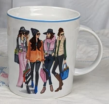 Rongrong Devoe Illustration "Shopping Is My Cardio" Large Mug