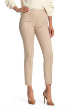 Elie Tahari Karis Wool Blend Front Seam Pants Cocoon 8 NWT $248