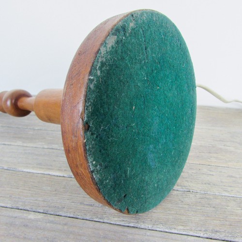 Vintage Teak Wooden Table Lamp Base Mid-Century Modern c1960s MCM Modernist - Imagen 5 de 10