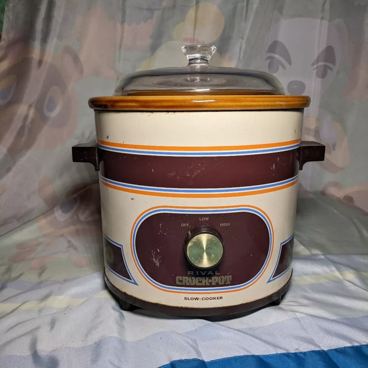 Vintage Rival Crock Pot Slow Cooker 3.5 Qt Model 3100/2 Stoneware