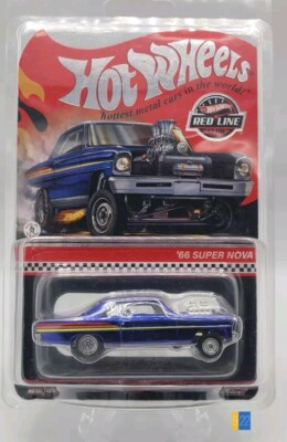 2023 Hot Wheels '66 Super Nova Blue RLC Exclusive Red Line Club NEW Protecto 