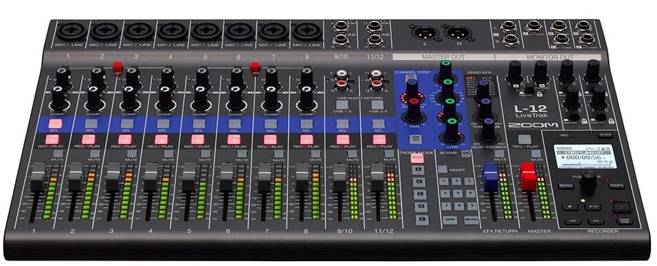 ZOOM LiveTrak L-12 Digital Mixer 12ch Live Trak USB Audio Interface JP BRAND NEW - Image 4 of 4