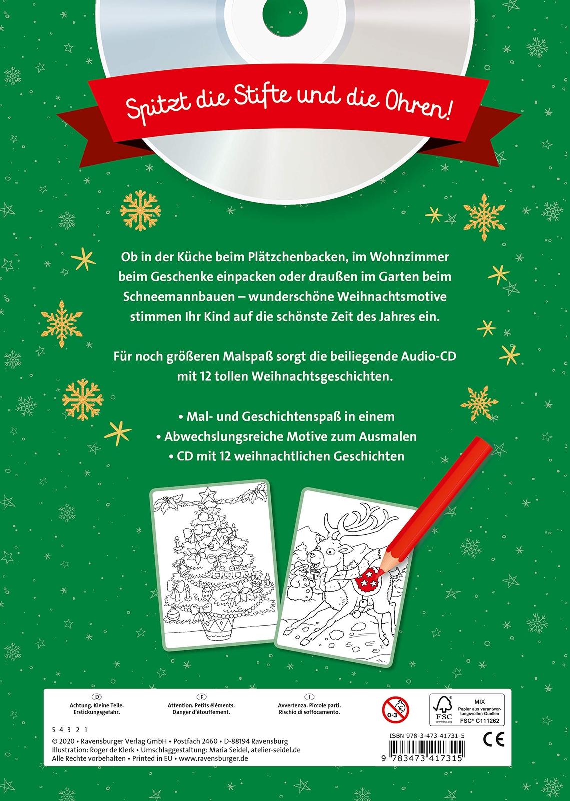 Schoning, S-Horen Und Malen: Weihnachten (Mit Cd) - (Germa (UK IMPORT