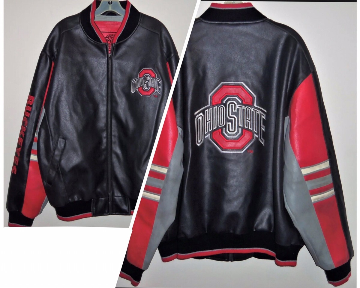 VINTAGE 90's OHIO STATE BUCKEYES G-III OSU THROWBACK LEATHER VINTAGE 90's OHIO STATE BUCKEYES G-III OSU THROWBACK LEATHER