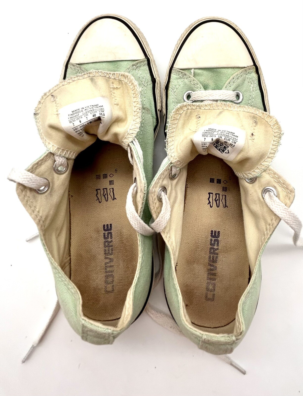 Converse All Star Mint Green Tennis Shoes Sneakers Me… Gem