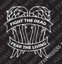 Fight the dead daryl dixon wings walking dead vinyl car truck decal sticker rick