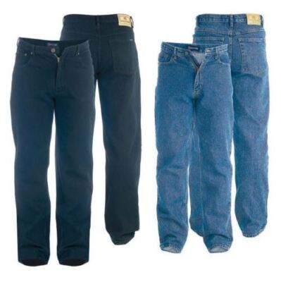 Rockford Herren Carlos Stretch Jeans Comfort Fit Schwarz Blau Taille 30''-60'' (CARLOS)
