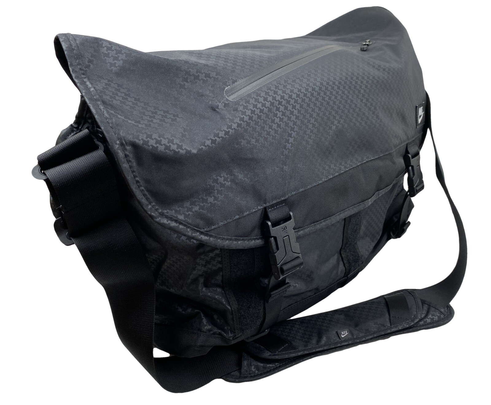 NIKE MESSENGER BAG Vintage Cascade City XL BA4132 Black NEW image 5
