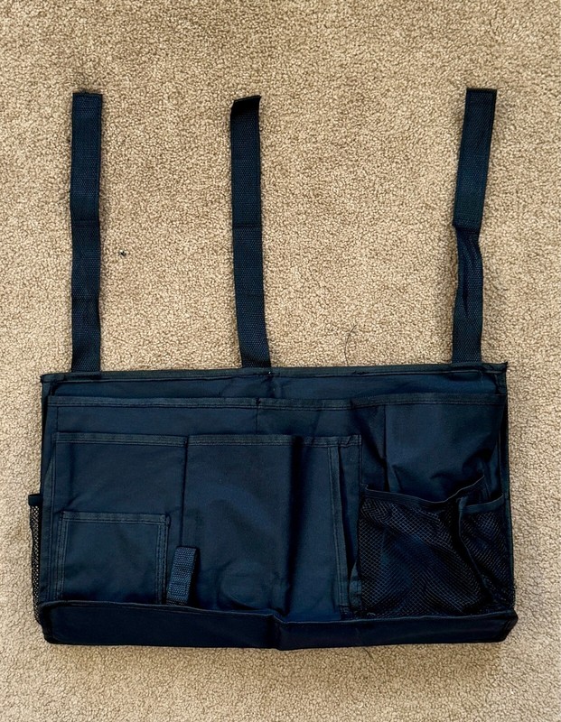 Bedside Caddy Fabric Hanging Storage Bag with 7 Pockets