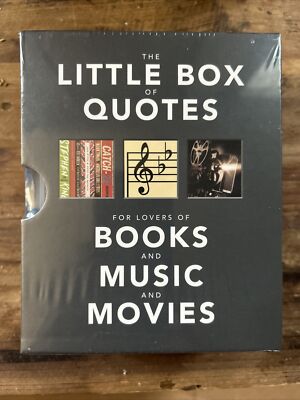 The Little Box of Quotes: For Lovers of Books, Music and Movies Hardcover by ...