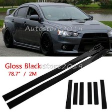 78.7 Side Skirt Extension Rocker Splitter Gloss For Mitsubishi Lancer Evo X10