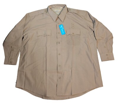 Frontline Tact Squad Call Of Duty Mens Shirt 19/34 Brown Long Sleeve NWT