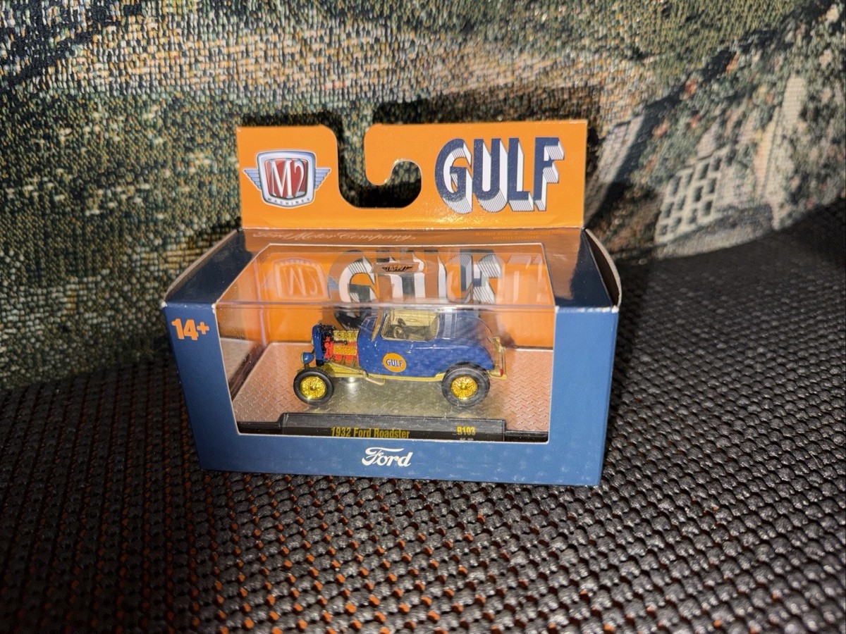 M2 MACHINES CHASE 1932 FORD ROADSTER GULF AUTO THENTICS R103 1/750