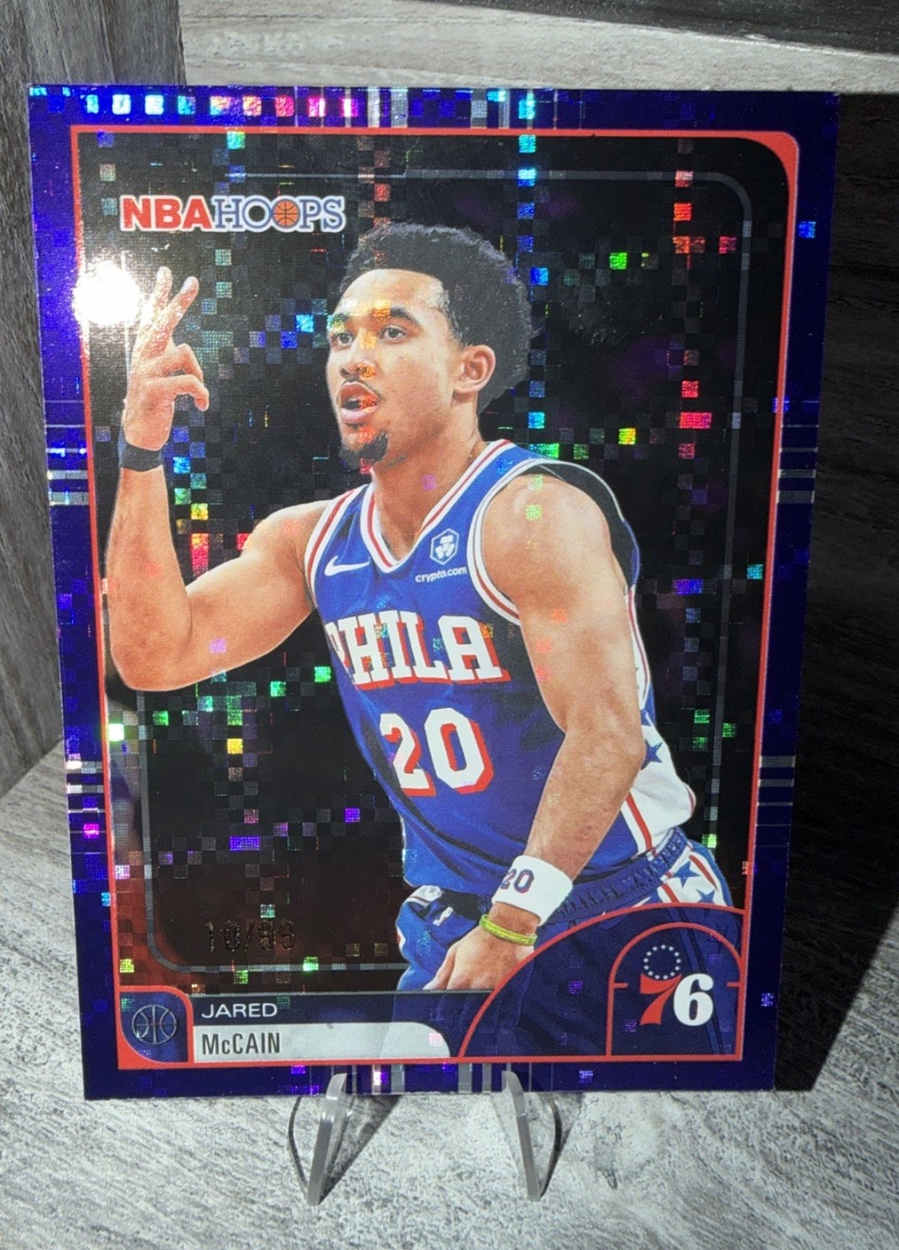 2026 Topps NBA Hoops Jared McCain #197 Serial Numbered /99 76ers Basketball