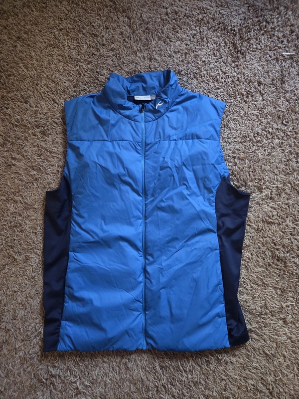 Men KJUS Size 56 XXL 2XL Blue Vest Golf Performance