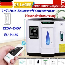 1~7L/min SauerstoffKonzentrator Tragbarer intelligenter Sauerstoffgerät 220V DE