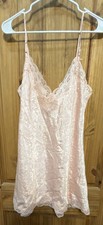 Victoria  s Secret Gold Label Lace Camisole Cami Pink Satin Straps Women  s M