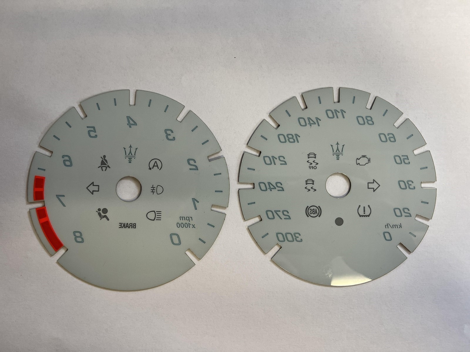 Gauge Face for Maserati Quattroporte Levante Ghibli km/h Instrument Cluster