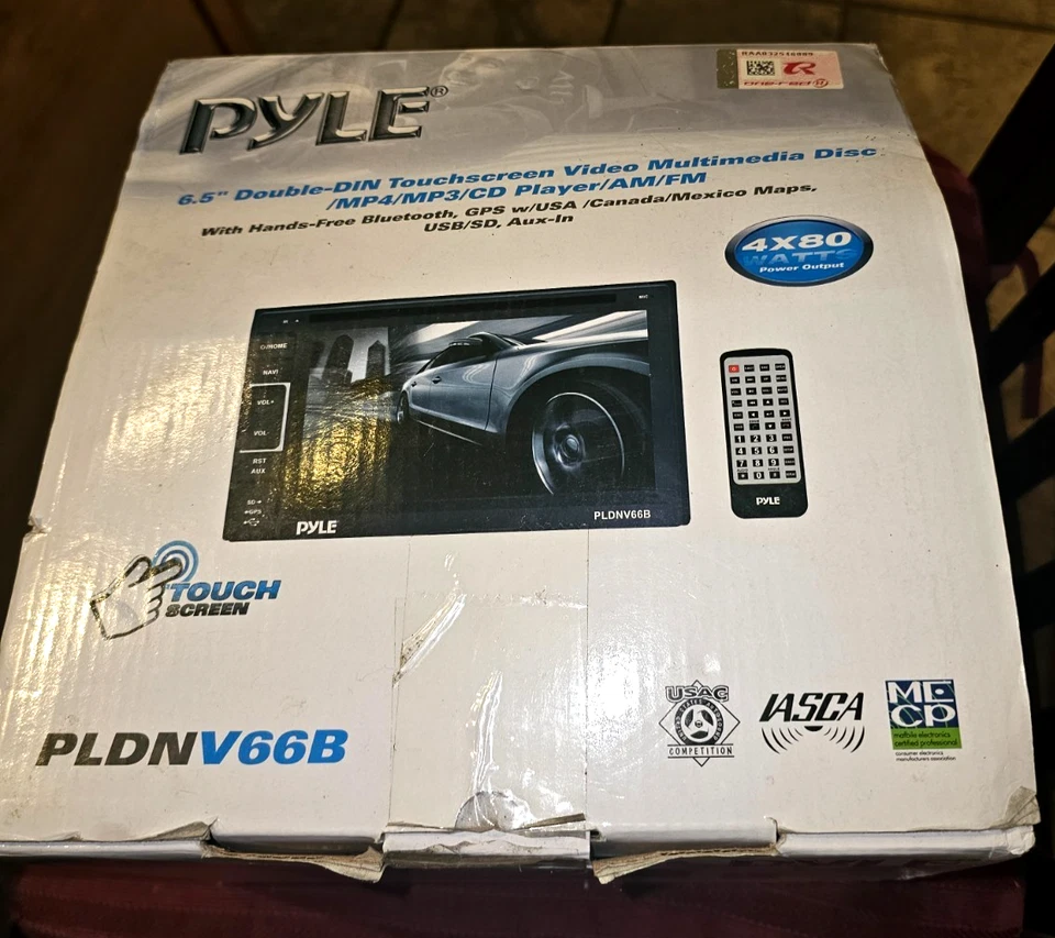 Pyle PLDNV66B 6.5" Touchscreen Video Multimedia Disc/CD Player  New In Box - Image 2 of 4