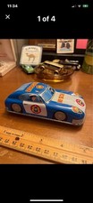 Vintage Tin Litho Toy Vehicle Friction Drive Japan 1950s Police Emergency Rescue