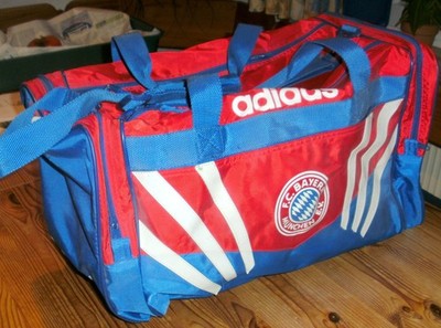 Adidas FC Bayern München Sporttasche Training EQT ZX Equipment rot blau Vintage