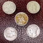 Lot of (5) 90% Silver Mercury Dimes - Mixed Dates
