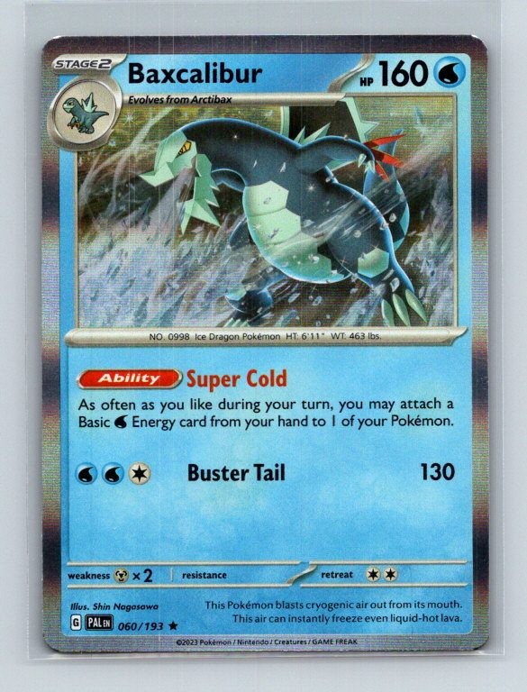 Baxcalibur - 060/193 060/193 Rare SV02: Paldea Evolved Pokemon Holo Near Mint