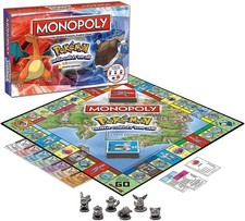 Monopoly Pokémon Kanto Edition Gioco da Tavolo Hasbro Originale + 6 Pedine Metal