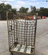 💥National CART Heavy-Duty Commercial Rack Rolling Storage CAGE