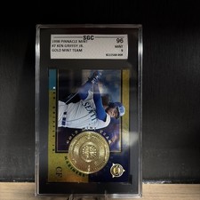 1998 Pinnacle Mint Collection - Ken Griffey Jr #7 Gold Mint Team SGC 9