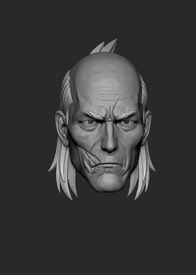1:18 to 1:6 Scale Head [Unpainted]: Cecil (Prime)