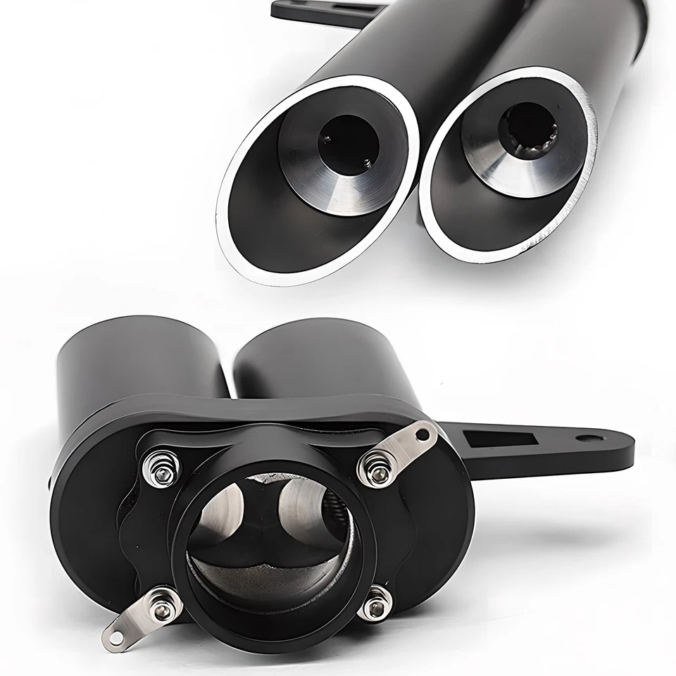 Tubo de escape doble orificio 280 mm puntas de silenciador para Honda CBR1000RR CBR600RR CBR500R Foto 4 de 4