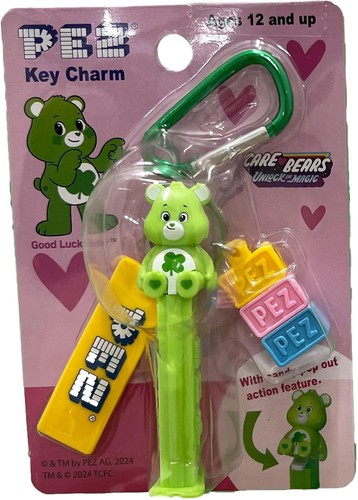 Care Bears PEZ Schlüsselanhänger Good Luck GRÜN Schlüsselanhänger Iwaya Japan - Bild 2 von 4
