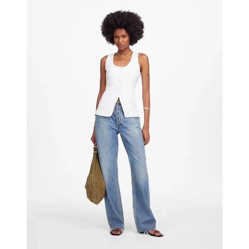 NWT Madewell Scoopneck Cutaway Vest Size 4 - Image 2 of 4