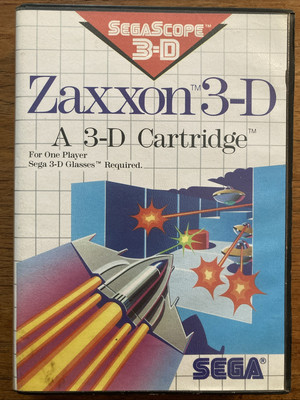 Zaxxon 3-D (Sega Master System, 1988) Complete In The Box