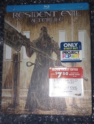 Resident Evil: Afterlife w. Project Pop Art Steelbook (Blu-ray, 2010) *NEW*