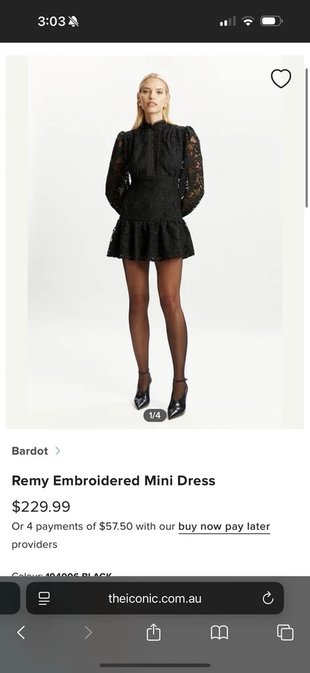 Bardot Lace Dress size 12 - image 3 of 3