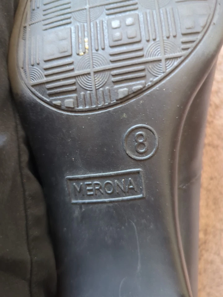 Merona Black Heeled Loafers Size 8 - Image 3 of 4