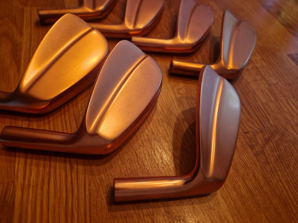 Forged 1020 s golf blade mens iron heads in raw copper finish 4-pw BRAND NEW - Image 3 of 4