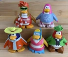 Lot of 5 Club Penguin figures Nice shape Interchangeable Parts Fun